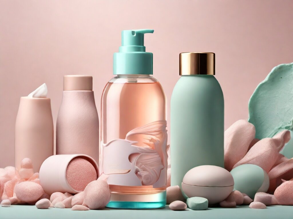photo composition of beauty industry