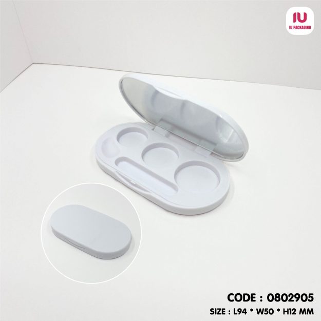 0802905-iupackaging-พาเลทสีขาวมีกระจกสามช่อง