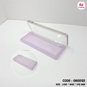 0805122-พาเลทสีม่วงใสฝาใสหนึ่งช่อง-image