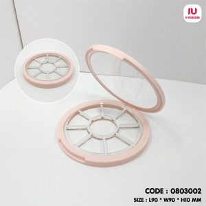 0803002-พาเลทกลมสีเนื้อมีกระจกเก้าช่อง-image