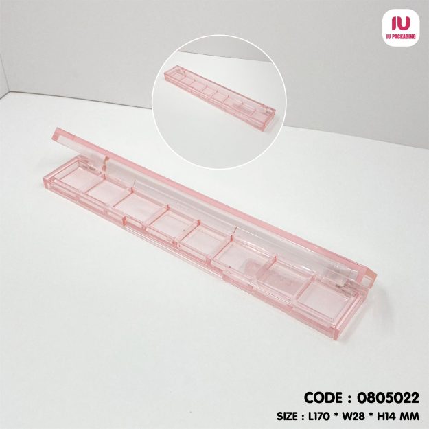 0805022-iupackaging-พาเลทสีแดงใสแปดช่อง