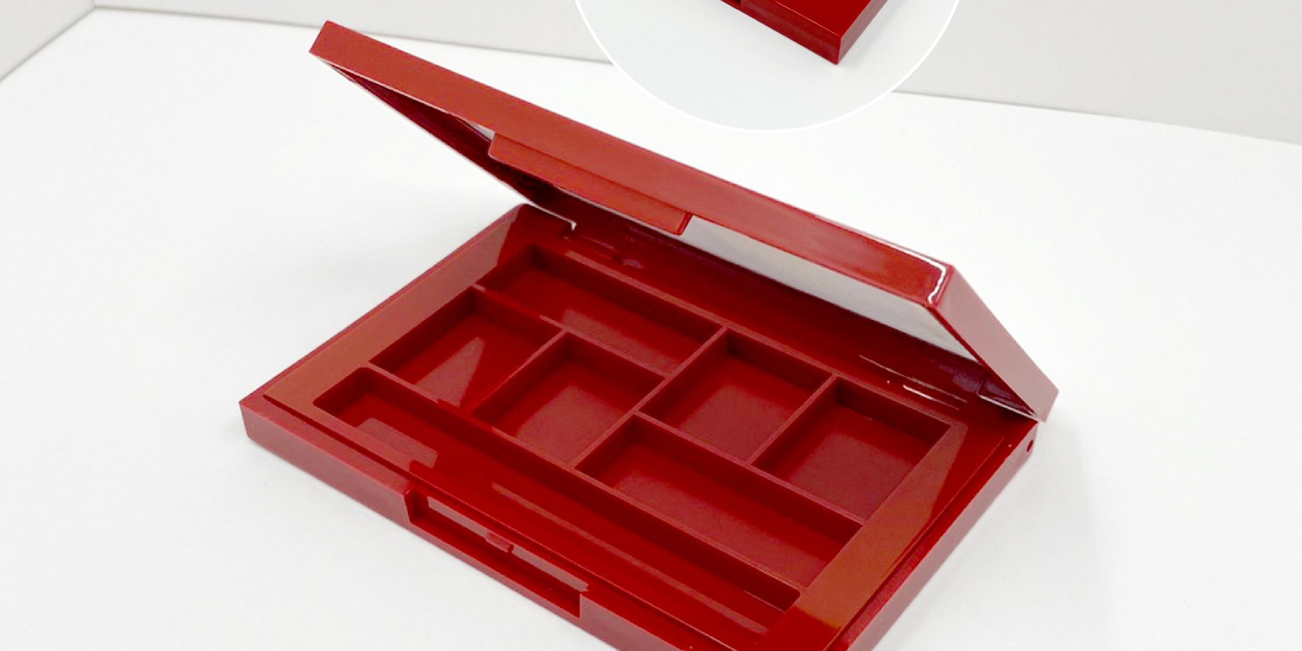 08056726-iupackaging-พาเลทสีแดงหกช่อง