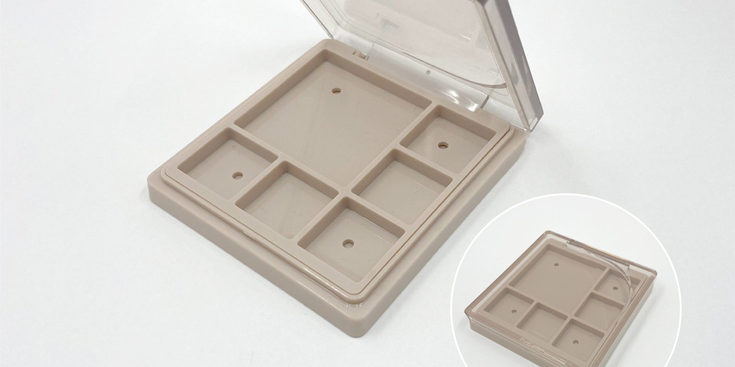 0802003-iupackaging-พาเลทสีเนื้อฝาใสหกช่อง