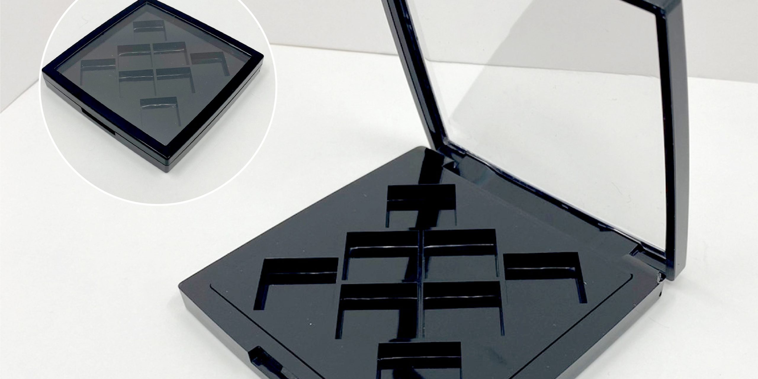 0803812-iupackaging-พาเลทสีดำมีกระจกแปดช่อง