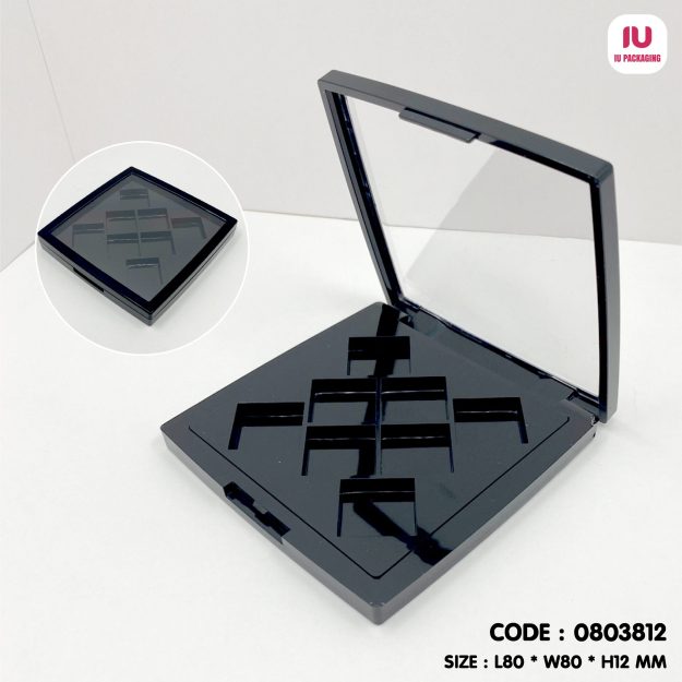 0803812-iupackaging-พาเลทสีดำมีกระจกแปดช่อง