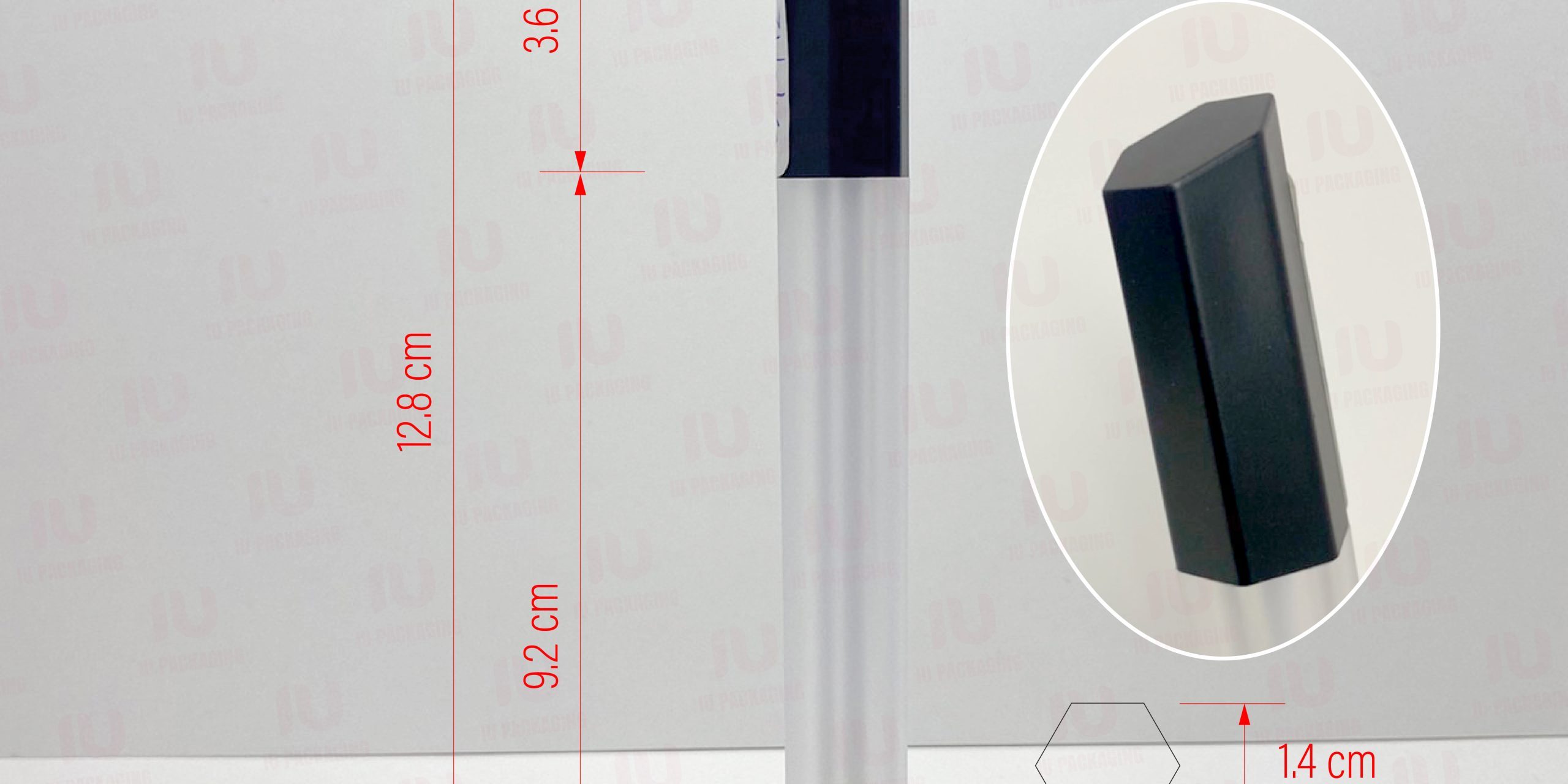 0210112-iupackaging-หลอดลิปจุ่มหลอดหกเหลี่ยมฝาดำหลอดใส_3.5g