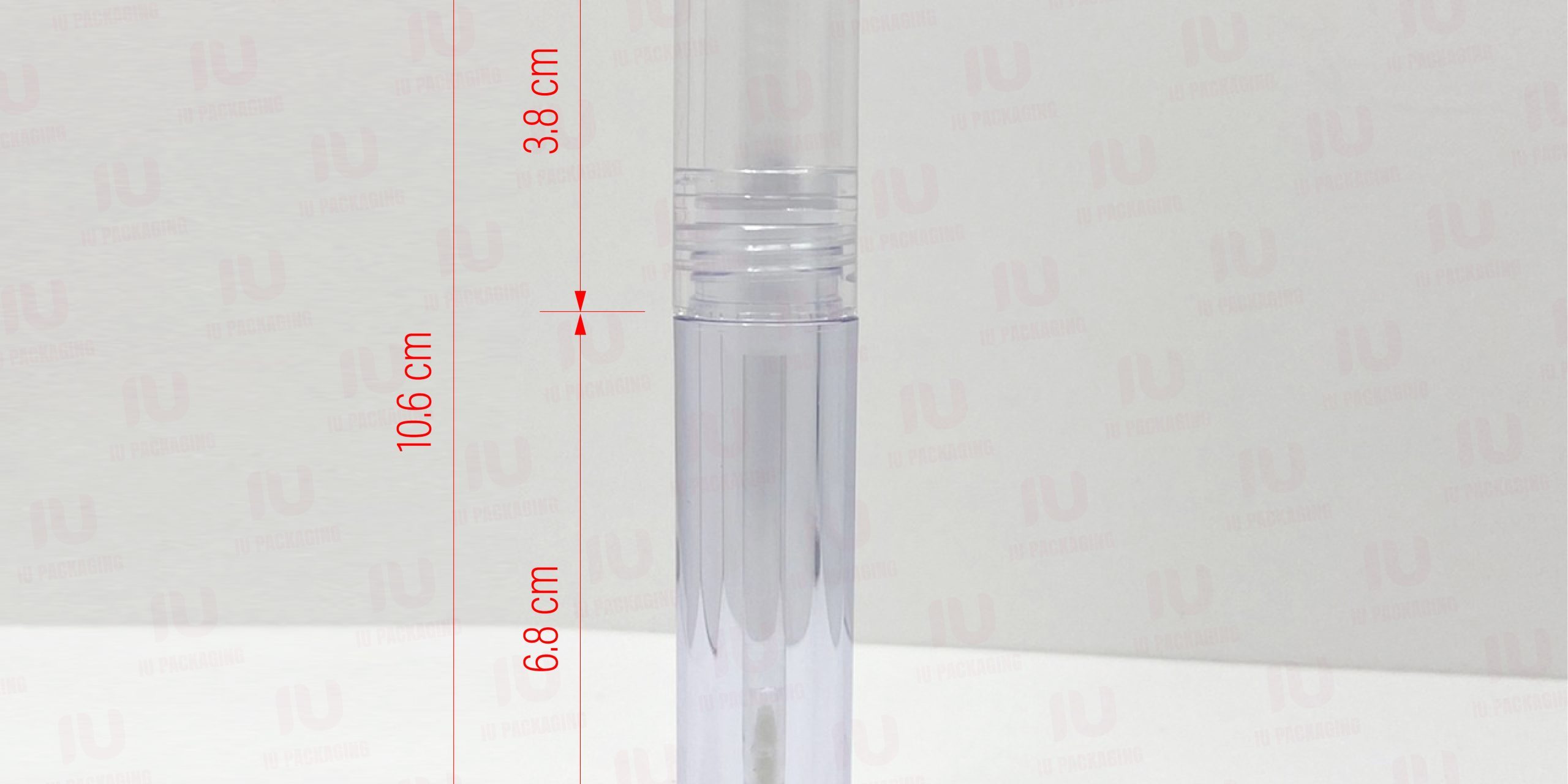 0200201-iupackaging-หลอดลิปจุ่มหลอดทรงกลมฝาใสหลอดใส_5g