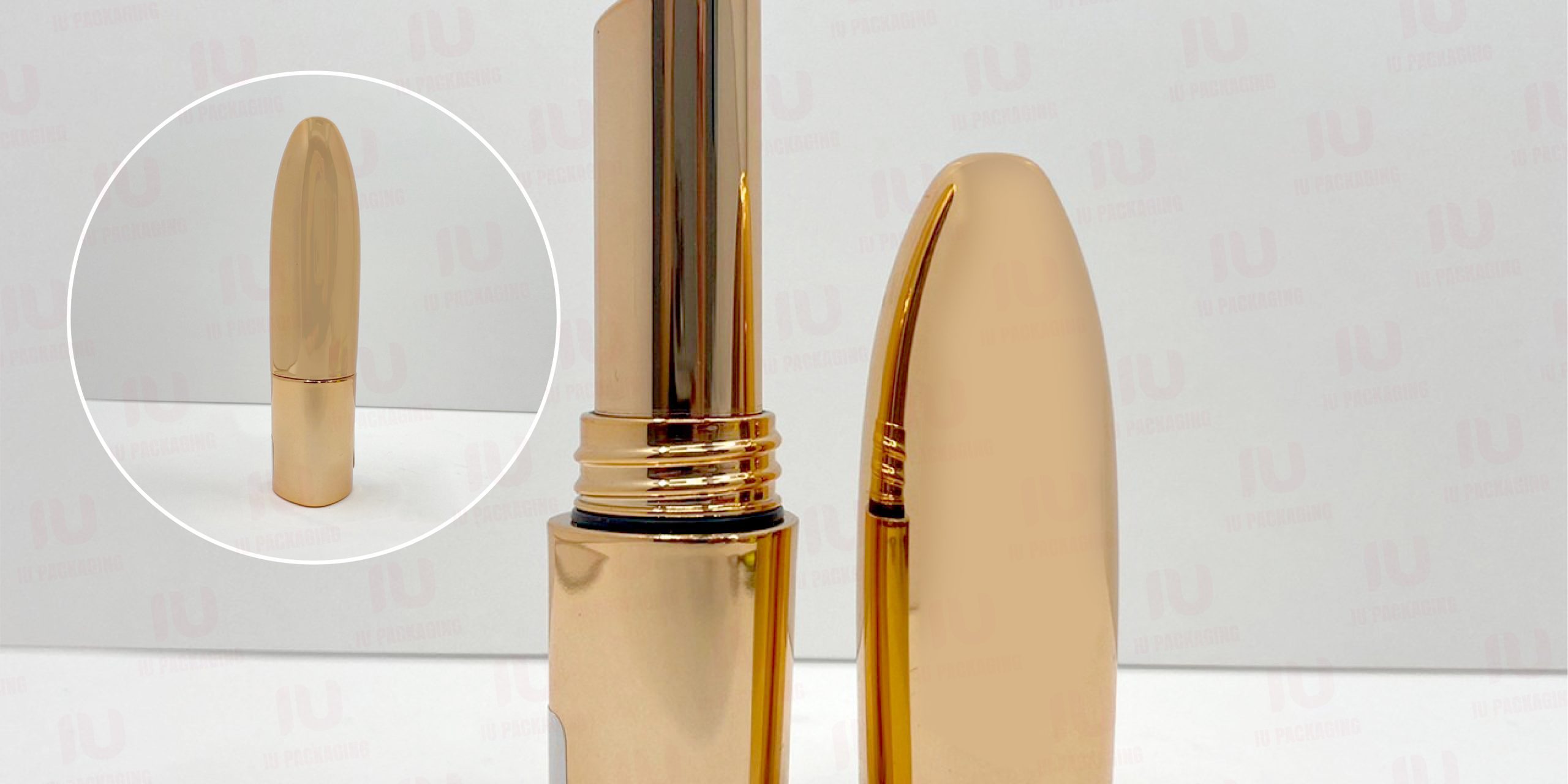 0105825-iupackaging-หลอดลิปแท่งทรงกลมหลอดสีทอง