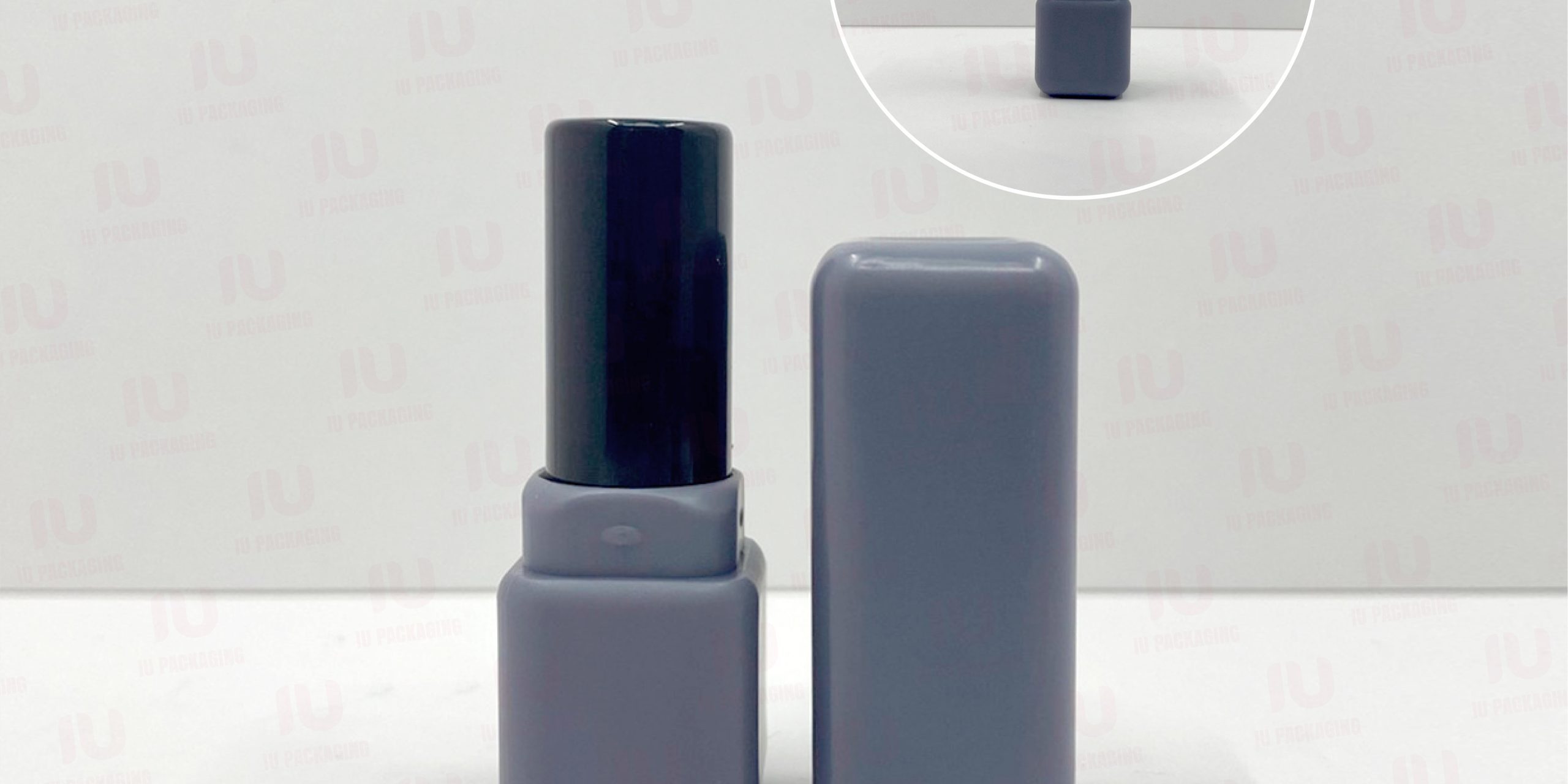 0107626-iupackaging-หลอดลิปแท่งทรงสี่เหลี่ยมขอบมนหลอดสีม่วงอ่อน